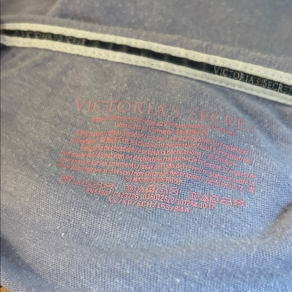 Victoria's Secret Light Purple Long Sleeve Tee - Picture 2 of 5